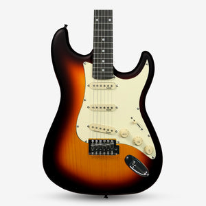 SQOE SEST202 Stratocaster Body SSS Electric Guitar , Rosewood Fretboard ( SEST / SEST-202 / ST 202 ) Sunburst