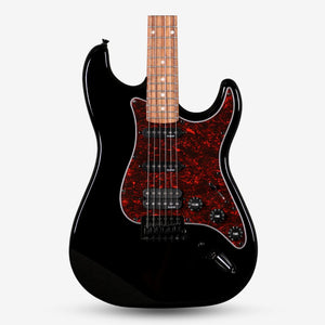 SQOE SEST230 Super Stratocaster Body HSS Electric Guitar Rosewood Fretboard ( SEST / SEST-230 / ST ) Black