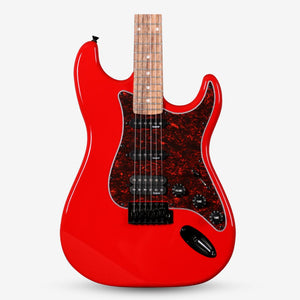 SQOE SEST230 Super Stratocaster Body HSS Electric Guitar Rosewood Fretboard ( SEST / SEST-230 / ST ) Red