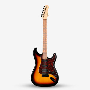SQOE SEST230 Super Stratocaster Body HSS Electric Guitar Rosewood Fretboard ( SEST / SEST-230 / ST ) Sunburst