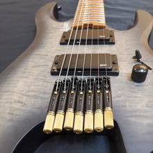 Luxars Headless S-G63-7 7 String Black Electric Guitar