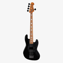 SQOE SJB-658 5 String Jazz Bass Guitar with Roasted Maple Neck / SJB-658 / SJB 658 Black