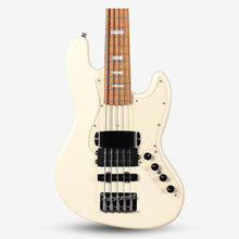 SQOE SJB-658 5 String Jazz Bass Guitar with Roasted Maple Neck / SJB-658 / SJB 658 Gradient White