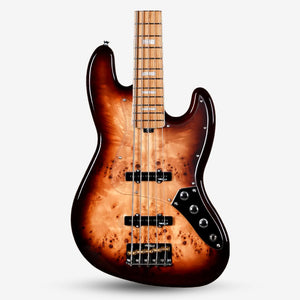SQOE SJB750 Roasted Maple Series 5 string Jazz Bass Guitar / SJB 750 / SJB-750 Vintage Sunburst