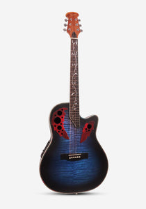 Smiger SM-4160 41″ Blue Acoustic Electric Guitar