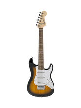 [PREORDER] Squier FSR Mini Stratocaster Electric Guitar, Laurel FB, Brown Sunburst