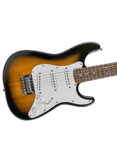 [PREORDER] Squier FSR Mini Stratocaster Electric Guitar, Laurel FB, Brown Sunburst