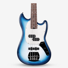SQOE SJB400 Short Scale 4 String Jazz Bass Guitar, Roasted Maple Neck, Rosewood Fretboard ( SQSJB400 / SJB-400 / SJB ) Blue