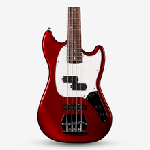 SQOE SJB400 Short Scale 4 String Jazz Bass Guitar, Roasted Maple Neck, Rosewood Fretboard ( SQSJB400 / SJB-400 / SJB ) Red