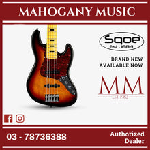 SQOE 5 Strings Jazz Bas Guitar, Maple Fretboard - ( JB5BS-300, SB-JB5BS-300 / JB5BS ) Sunburst