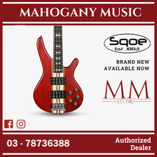 SQOE LT4BS Active 4 String Bass Guitar - LT4BS-BK LT4BS-N LT4BS-RD Red