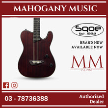 SQOE SETL800 Electroacoustic Silent Steel String Mahogany Guitar ( SETL 800 / SETL-800 ) Mahogany