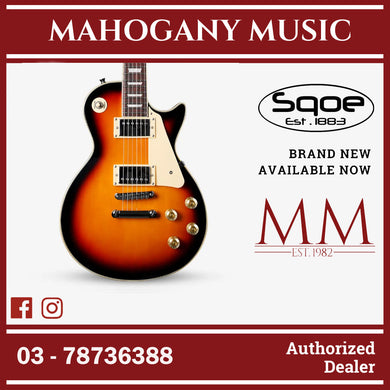 SQOE SELP100 Les Paul Body HH Electric Guitar Rosewood Fretboard ( SELP-100 / SELP100 / LP ) Sunburst