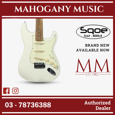 SQOE SEST200 Stratocaster Body SSS Vintage Electric Guitar ( SEST / SEST-200 / ST / ST-200 ) White