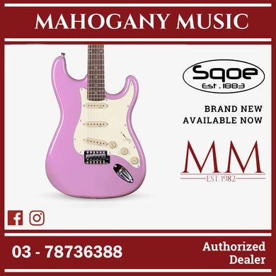 SQOE SEST200 Stratocaster Body SSS Vintage Electric Guitar ( SEST / SEST-200 / ST / ST-200 ) Pink