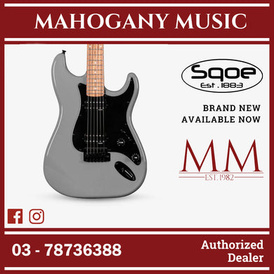 SQOE SEST210 Super Stratocaster Body HH Electric Guitar Rosewood Fretboard ( SEST / SEST-210 / ST ) Grey