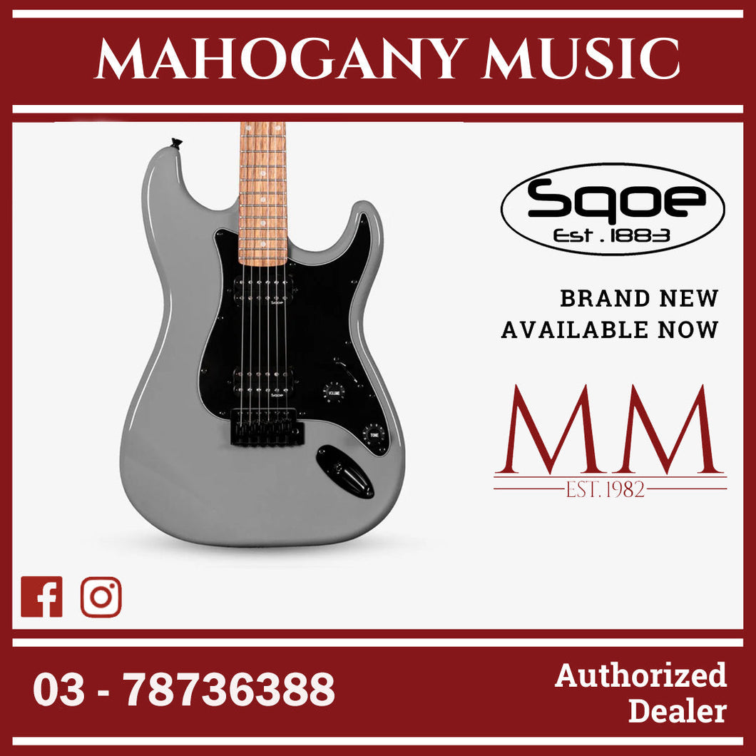 SQOE SEST210 Super Stratocaster Body HH Electric Guitar Rosewood Fretboard ( SEST / SEST-210 / ST ) Grey