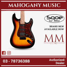 SQOE SEST230 Super Stratocaster Body HSS Electric Guitar Rosewood Fretboard ( SEST / SEST-230 / ST ) Sunburst