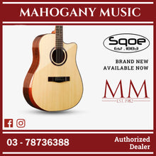 SQOE SQ-CC-SK 41 Inch Acoustic Guitar w Arm Bevel (SQCCSK/SQ CC SK)