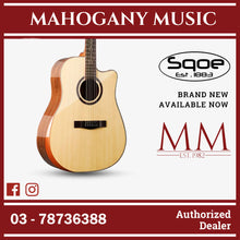 SQOE SQ-DC-SK 41 Inch Acoustic Guitar w Arm Bevel ( SQDCSK / SQ DC SK )
