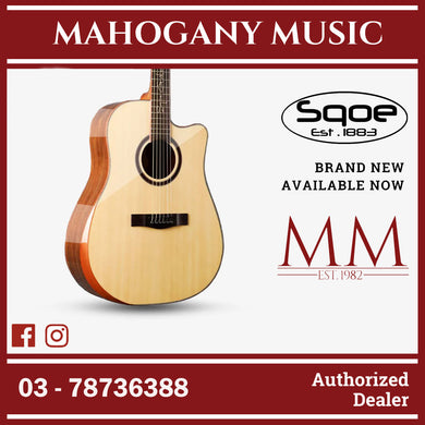 SQOE SQ-DC-SK 41 Inch Acoustic Guitar w Arm Bevel ( SQDCSK / SQ DC SK )