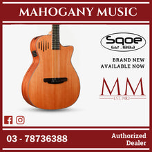 SQOE SQ-J-E 40 inch Grand Auditorium Acoustic Guitar with Sqoe KLT-18A pick up ( SQJ / SQJE )