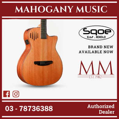 SQOE SQ-J-E 40 inch Grand Auditorium Acoustic Guitar with Sqoe KLT-18A pick up ( SQJ / SQJE )