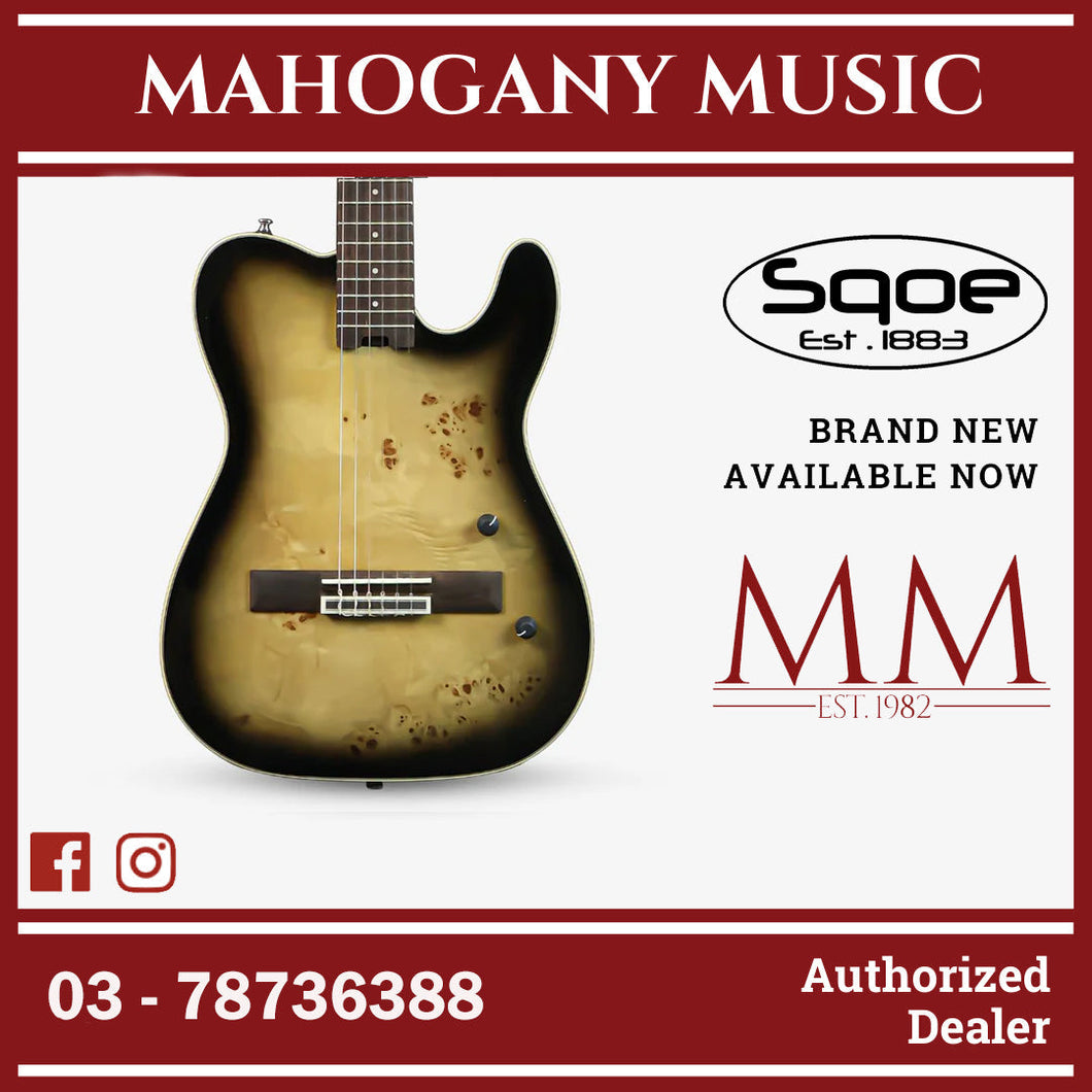 SQOE Spain SEGD600 Nylon Electric Guitar with Piezo Pickups ( SEGD / SEGD-600 / SEGD 600 ) Aurora Black