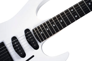 B.C. Rich ST3 Retro II with Floyd Rose Electric Guitar - White