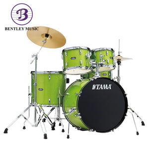 Tama ST52H6C-LGS Stagestar Series 5-Piece Drum Set, Lime Green Sparkle