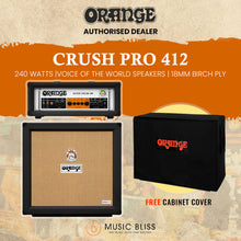 Orange Super Crush 100 100-watt Solid-state Head with Crush Pro 240-watt 4x12" Closed-back Speaker Cabinet - Black