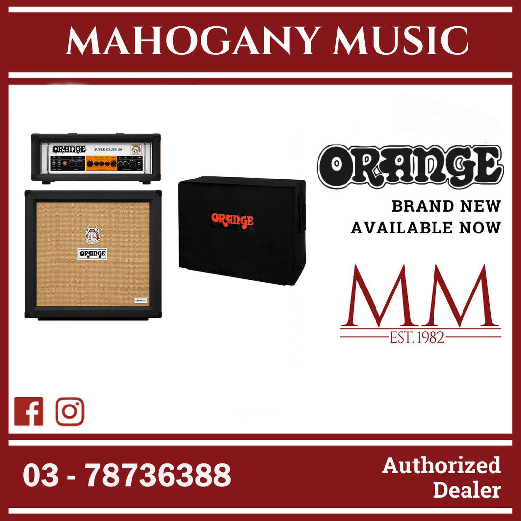 Orange Super Crush 100 100-watt Solid-state Head with Crush Pro 240-watt 4x12