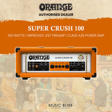 Orange Super Crush 100 - 100-watt Solid-state Head - Orange