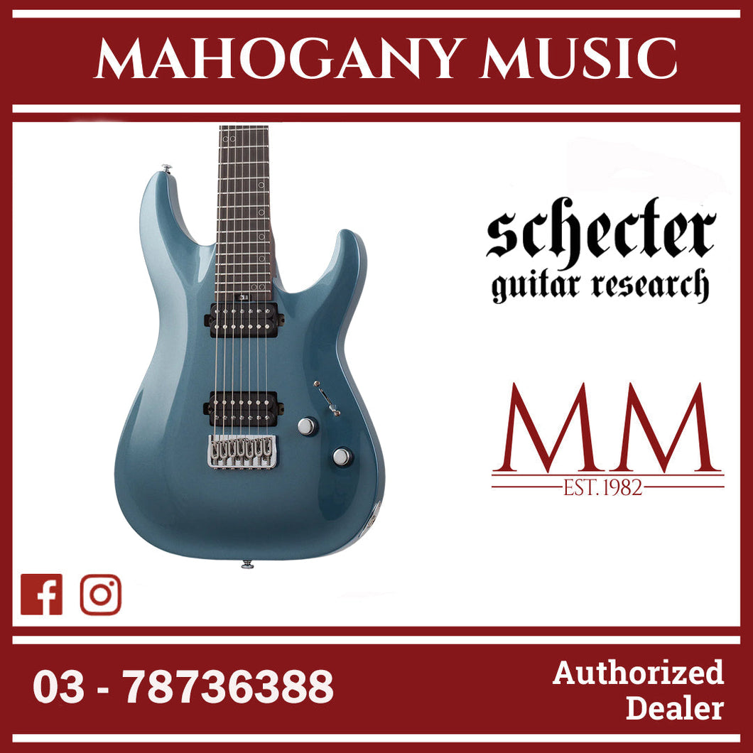 Schecter Aaron Marshall AM-7 7-string Electric Guitar - Cobalt Slate