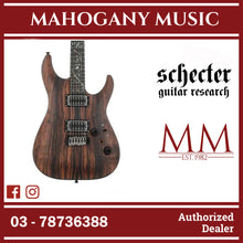 Schecter C-1 Exotic Ebony Electric Guitar - Natural Satin