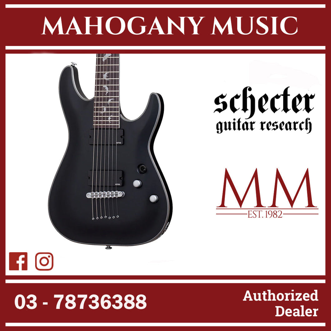 Schecter Damien Platinum 7 - Satin Black