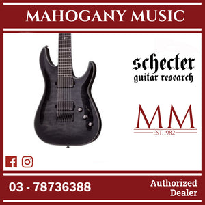 Schecter Hellraiser Hybrid C-7 Electric Guitar - Trans Black Burst