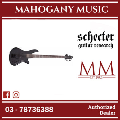 Schecter Stiletto Stealth 4 Bass Guitar - Satin Black