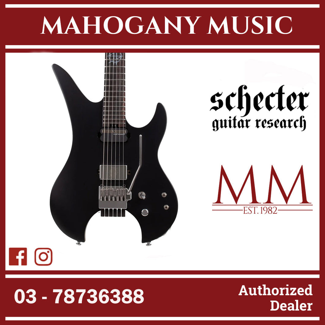 Schecter Synyster Gates Custom-6 TR-S Signature Headless Electric Guitar - Black