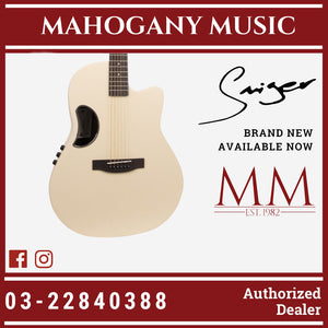 Smiger CE-2021 41-inch Vintage White Spruce Solid Top Carbon Fiber Acoustic-Electric Guitar