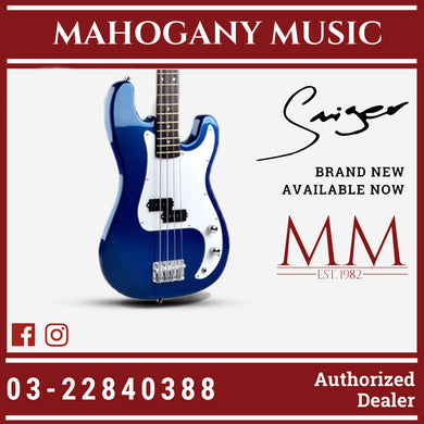 Smiger G-B1-4 BMBL 4 String Metallic Blue Bass Guitar