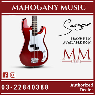 Smiger G-B1-4 MRD 4 String Metallic Red Bass Guitar
