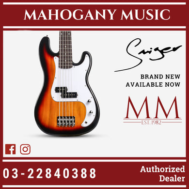 Smiger G-B1-5 3TS 5 String 3 Tone Sunburst Bass Guitar