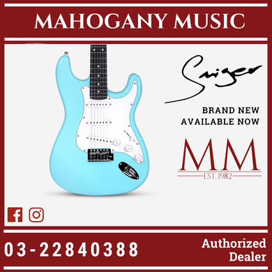 Smiger L-G1M Strat Daphne Blue Electric Guitar