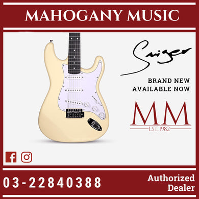Smiger L-G1M Strat Vintage White Electric Guitar