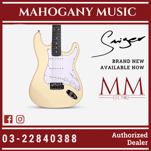 Smiger L-G1M Strat Vintage White Electric Guitar