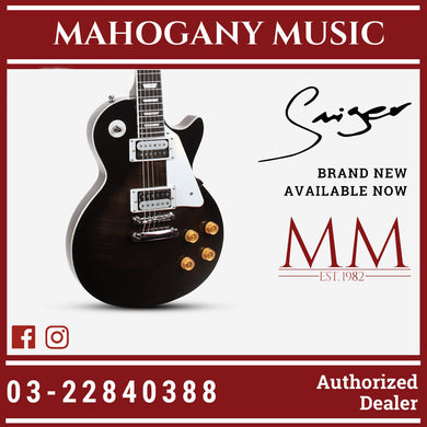 Smiger L-G9-P1 Les Paul Black QM Electric Guitar