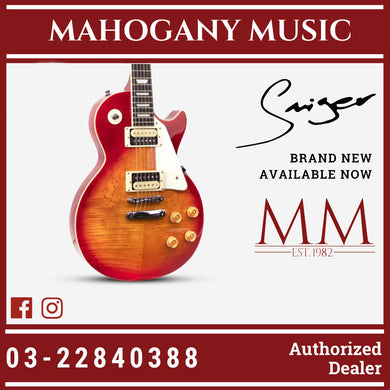 Smiger L-G9-P1 Les Paul Cherry Sunburst QM Electric Guitar