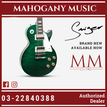 Smiger L-G9-P1 Les Paul Green QM Electric Guitar