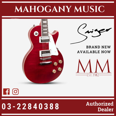 Smiger L-G9-P1 Les Paul Red QM Electric Guitar